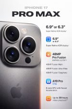 گوشی موبایل اپل مدل iPhone 17 Pro Max ZAA تک سیم کارت + eSim ظرفیت 512 گیگابایت و رم 12 گیگابایت - نات اکتیو - تصویر 3
